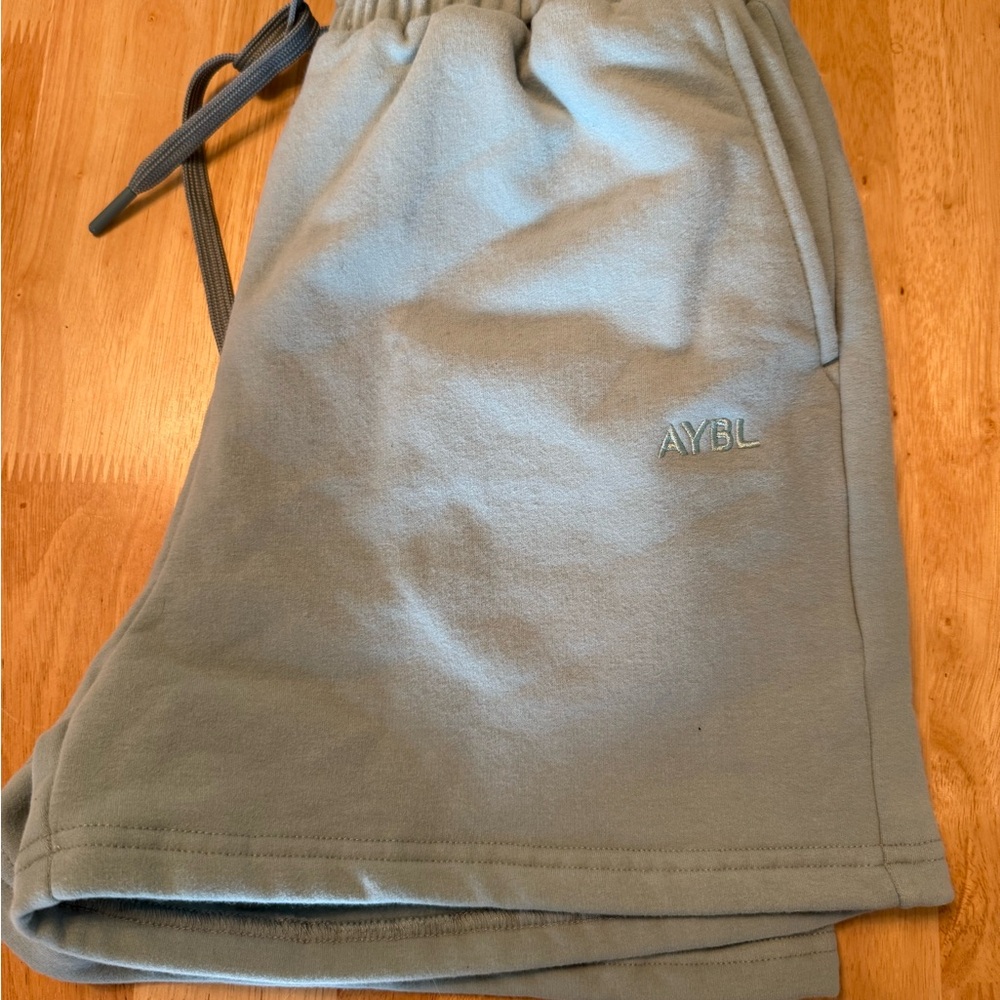 AYBL green Athletic Shorts with Elastic Waistband